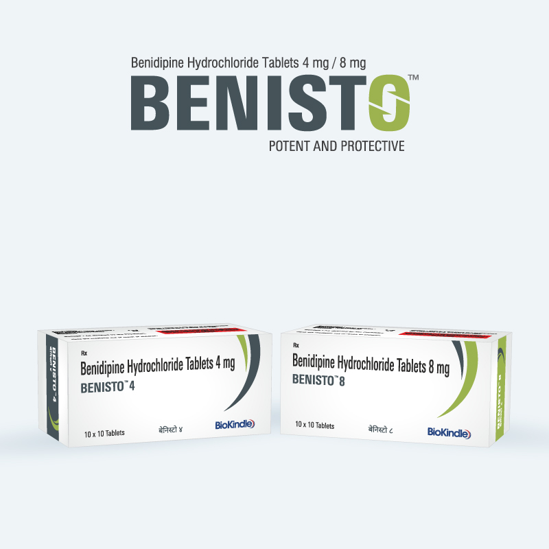 Benisto enidipine 4 mg / 8 mg Tablets