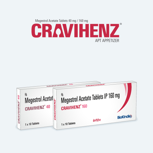 CRAVIHENZ Megestrol Acetate 40 mg/160 mg Tablets