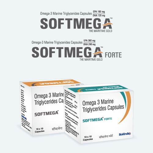 Softmega & Softmega forte Omega-3 Marine Triglycerides Capsules